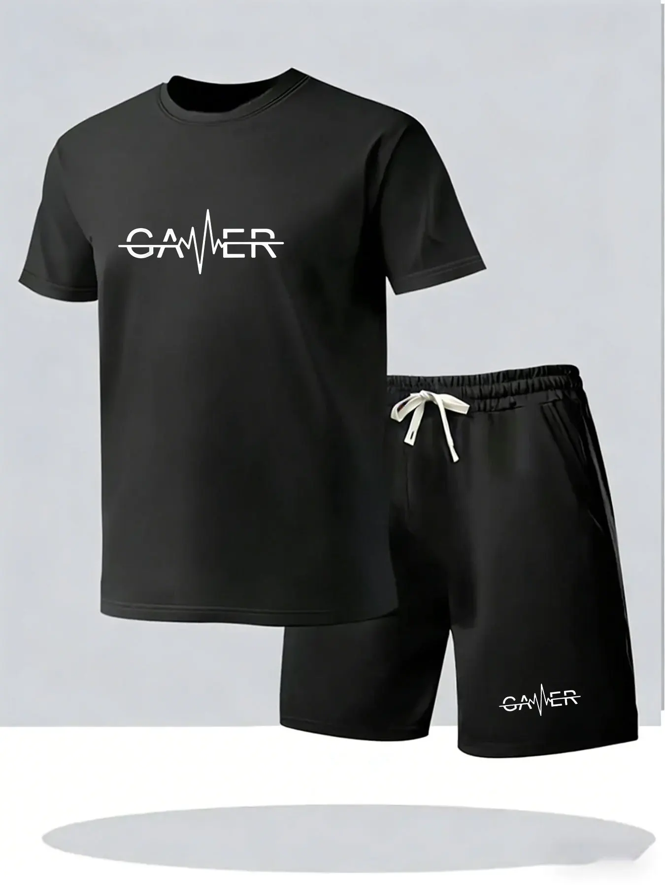 Summer Clothing For Young Men - Men Summer 2 Piece Outfit Crew