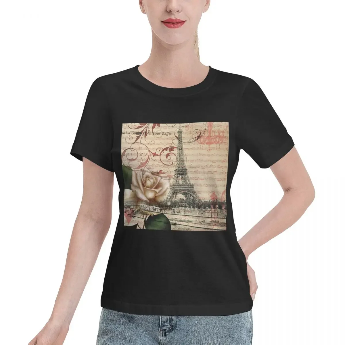 Summer Clothing In Paris - Dark Academia French Botanical White Rose