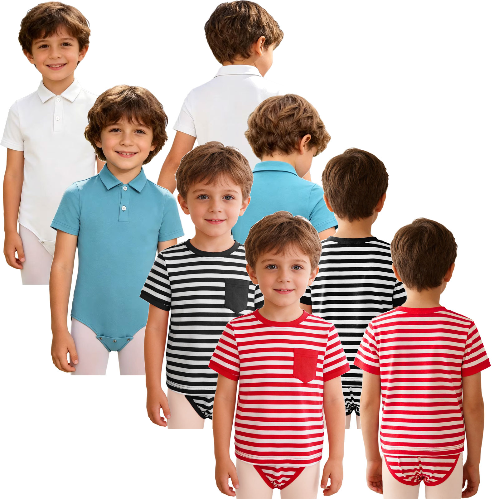 Summer Clothing Kids Boys - Children Special Needs Adaptive Leotard Clothing
