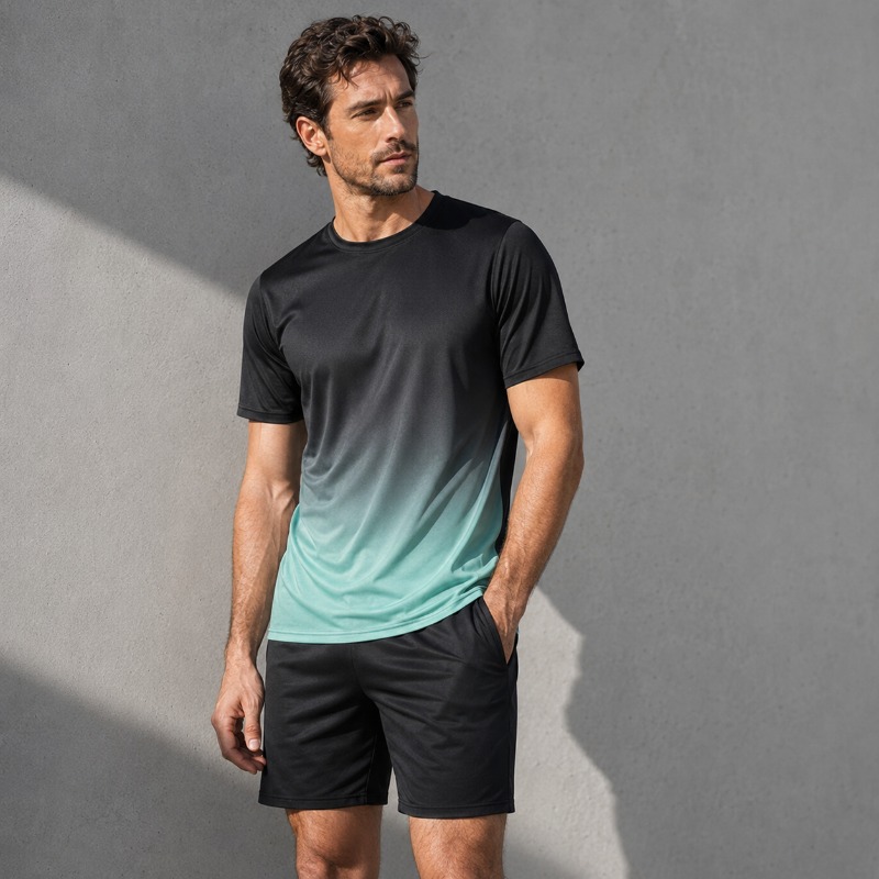 Summer Clothing For Young Men - Men Quick Dry Sportswear Set 2