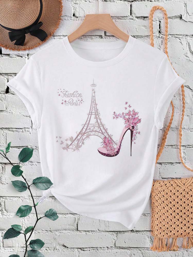Summer Clothing In Paris - Fashion Paris Eiffel Tower Print Women