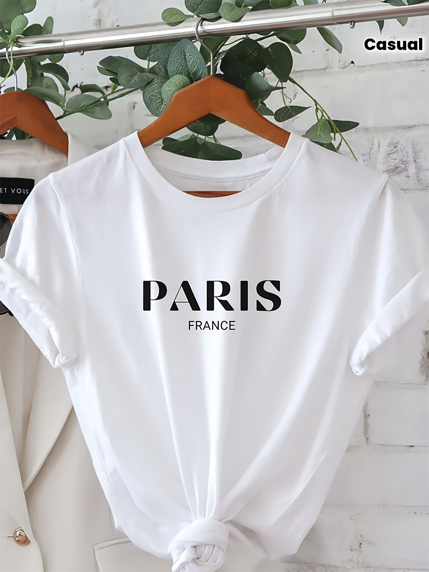 Summer Clothing In Paris - Women'S Casual Short-Sleeve Crew Neck T-Shirt