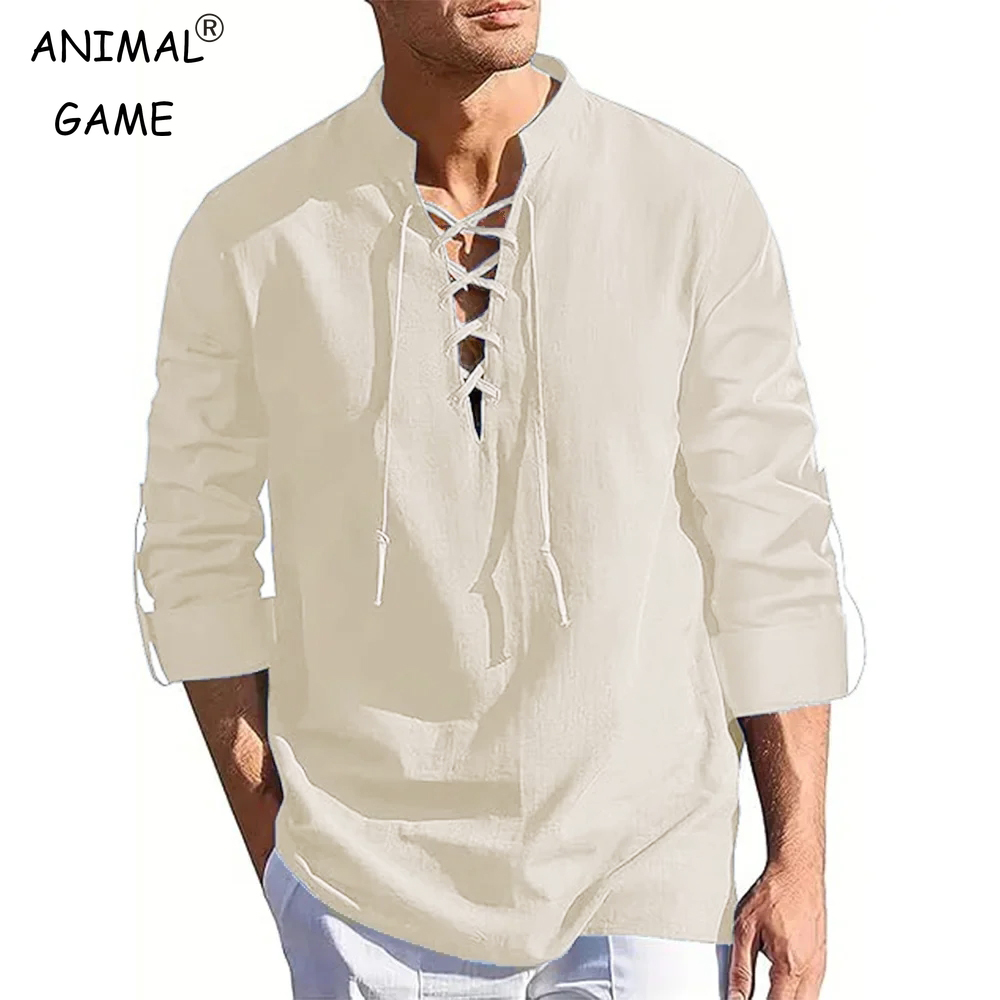 Summer Viking Clothing - Men's Renaissance Shirt Pirate Medieval Viking