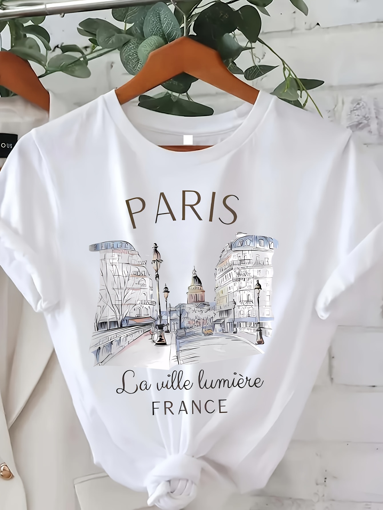 Summer Clothing In Paris - Paris Women Print T-shirt Girl Short