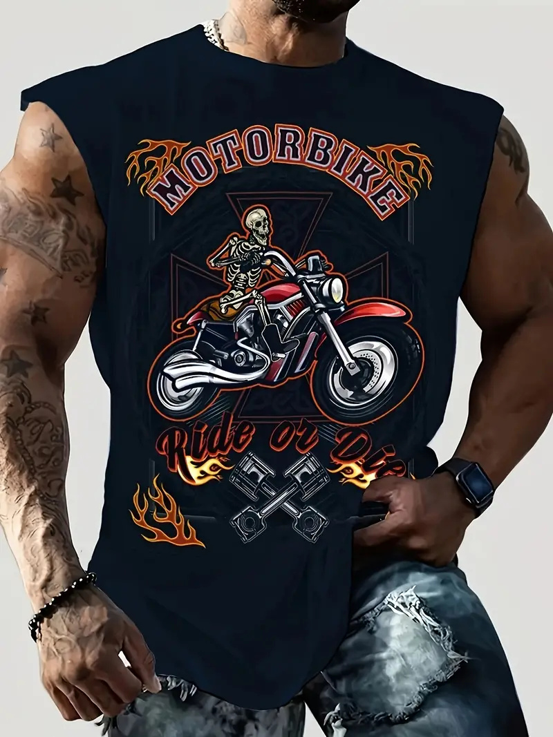 Summer Viking Clothing - Summer New Men's Vest T-shirt Viking
