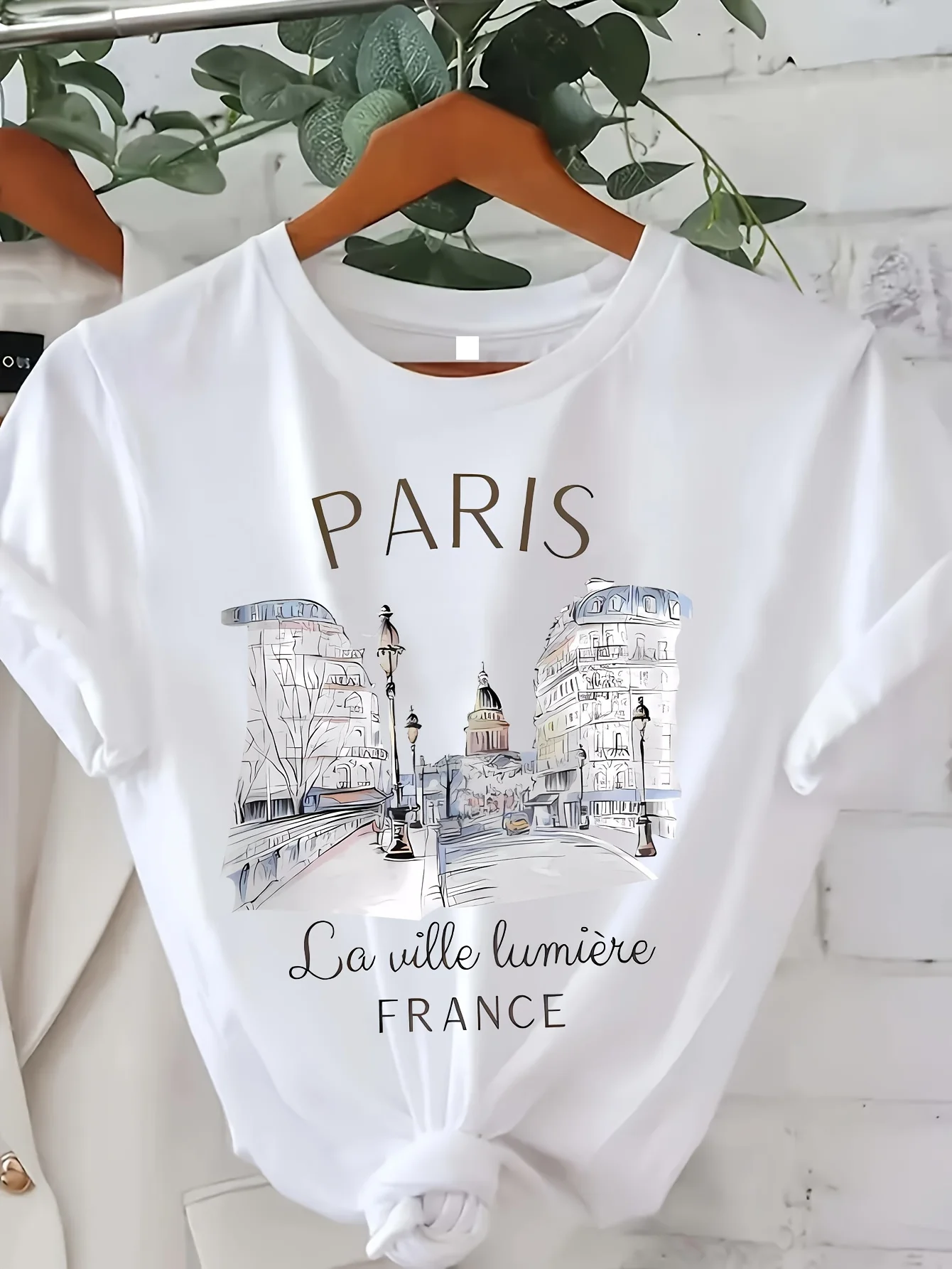 Summer Clothing In Paris - Fashion Graphic T Shirt Paris Print