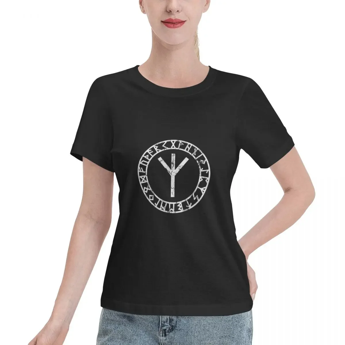 Summer Viking Clothing - Algiz Runes Amulet Norse Odin Thor
