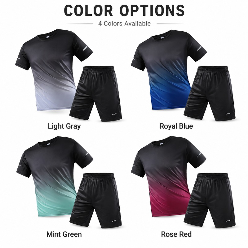 Men Quick Dry Sportswear Set 2 - đánh giá và giá Summer Clothing For Young Men