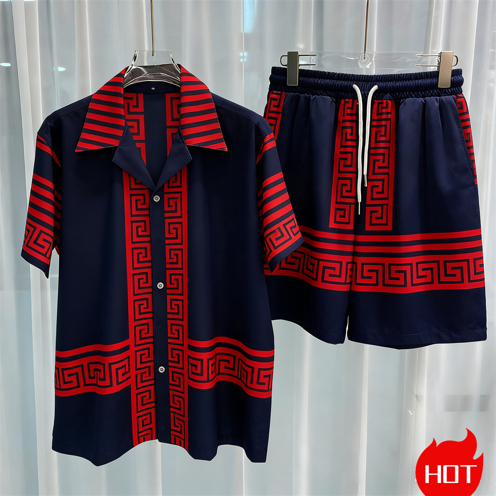 Digital printed men's set fash - đánh giá và giá Summer Clothing Trend