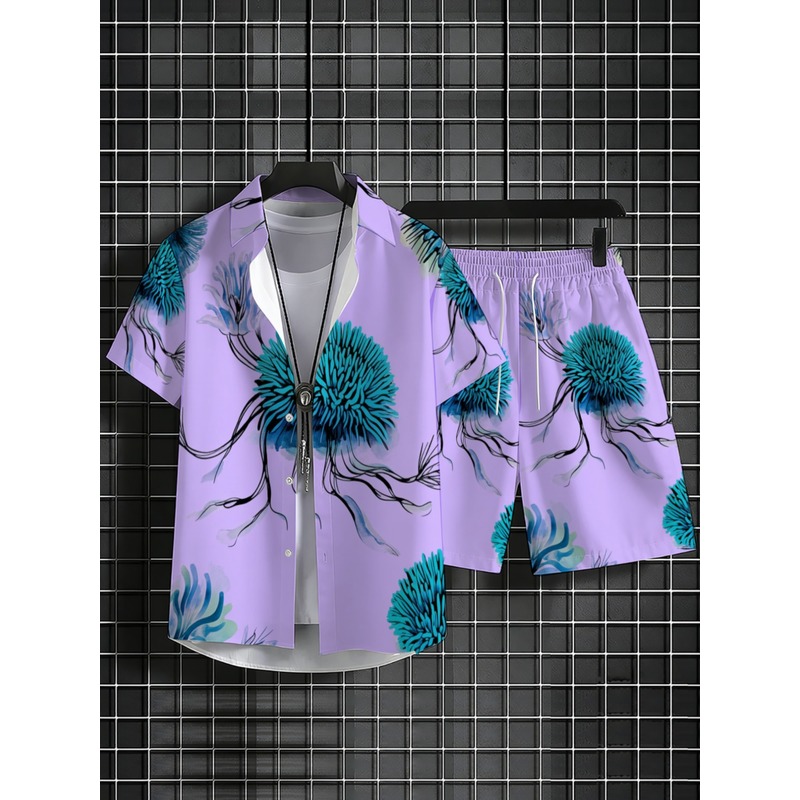 Men's Hawaiian Shirt Shorts Se - đánh giá và giá Beach Shirt Hawaiian