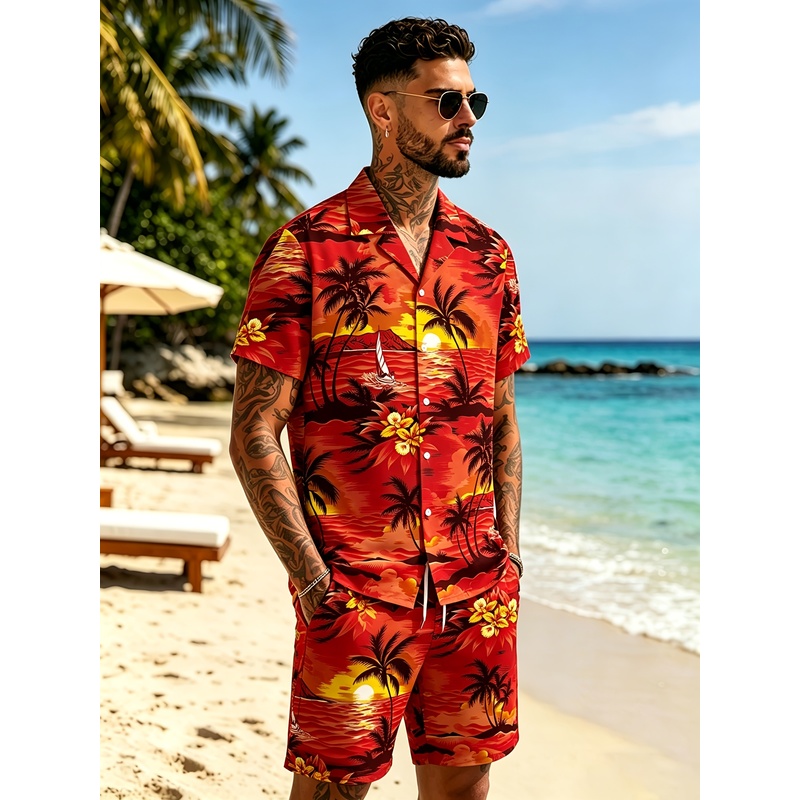 Men's Hawaiian Party Shirt and - đánh giá và giá Beach Shirt Hawaiian