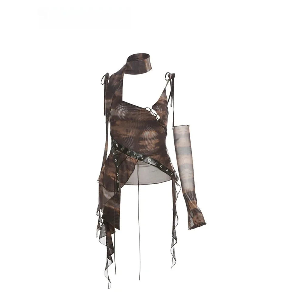 Grunge Crop Tops Harajuku Tank - đánh giá và giá Summer Grunge Clothing