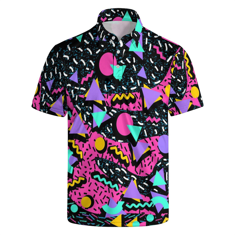 Hot Sale 3d Printing 80s 90s G - đánh giá và giá Summer Golf Clothing
