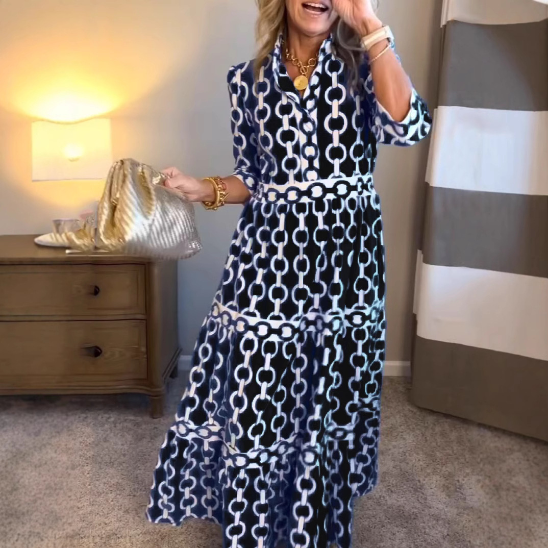 Geometric Print Long Dress Sum - đánh giá và giá Summer Clothing Amazon