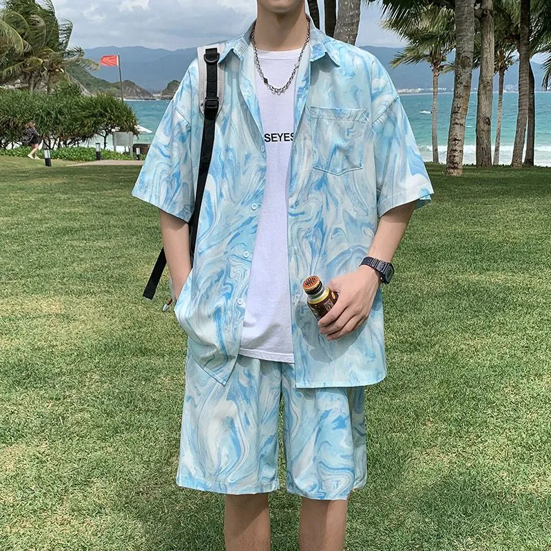 Men's Hawaiian Beach Tie Dye S - đánh giá và giá Beach Shirt Hawaiian