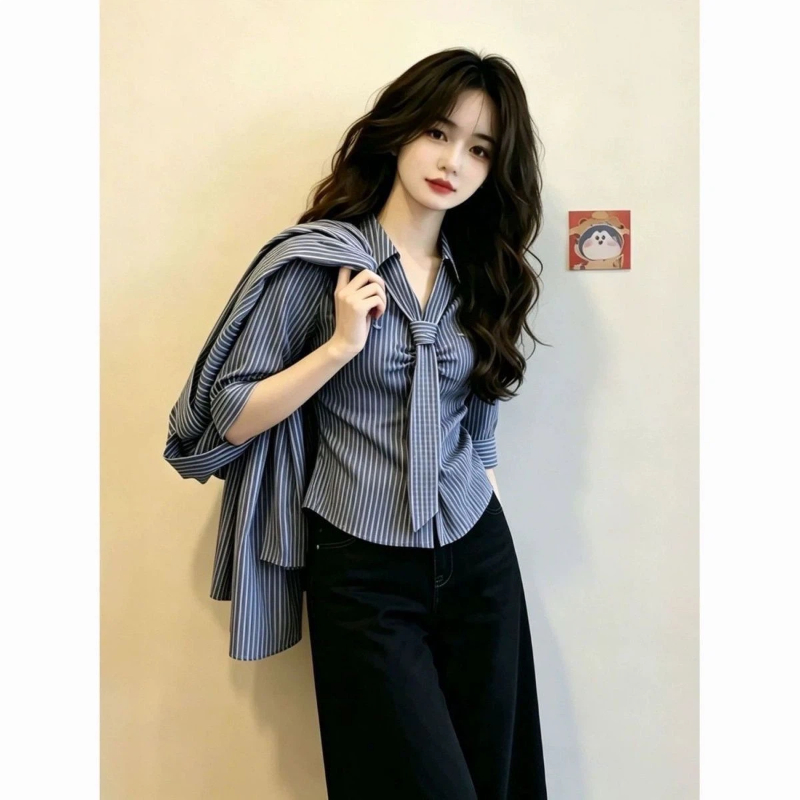 Polo Neck Lacing Short Sleeve  - đánh giá và giá Summer Clothing Trends For Women