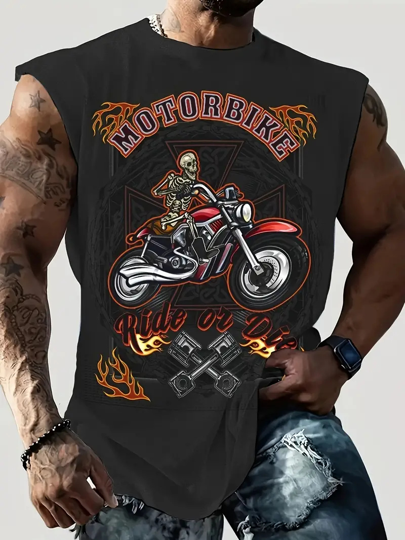 Summer New Men's Vest T-shirt  - đánh giá và giá Summer Viking Clothing