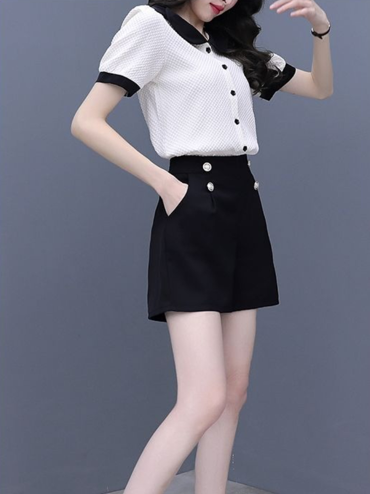 Contrast Color Button Short Se - đánh giá và giá Summer Clothing Trends 2025