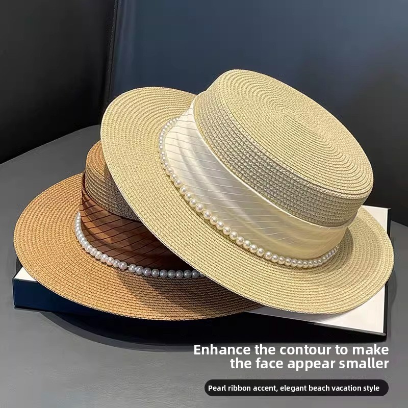 2025 New Style Hat Retro Flat  - đánh giá và giá Sun Hat Wide Brim