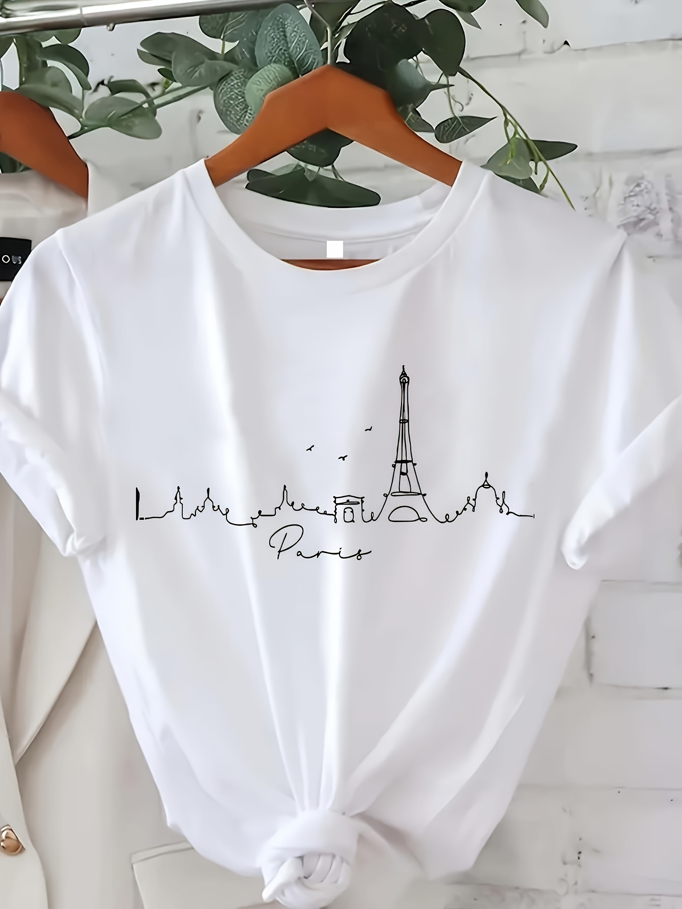 Chic Paris-Inspired Women's T- - đánh giá và giá Summer Clothing In Paris