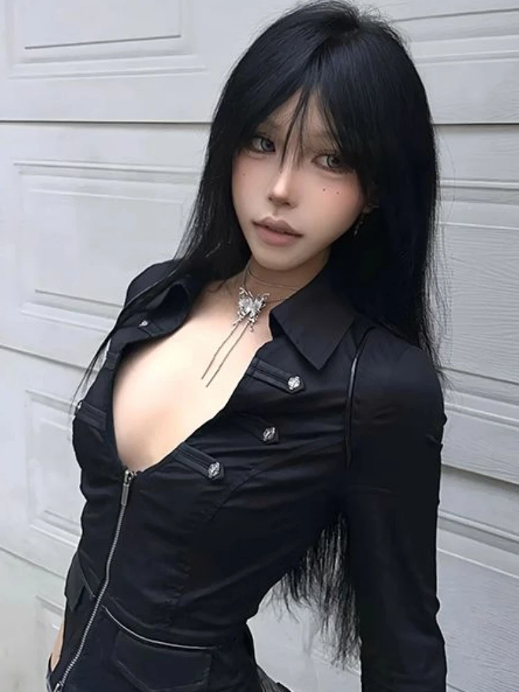 Y2k Aesthetic Women Sexy Blous - đánh giá và giá Summer Grunge Clothing