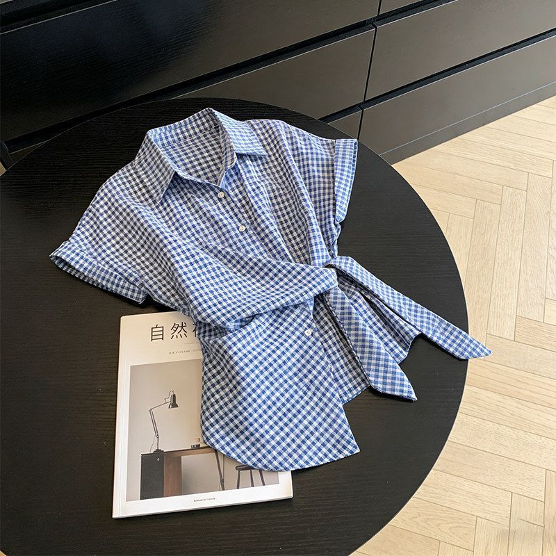 Irregular Plaid Bandage Trend  - đánh giá và giá Summer Clothing Trends For Women