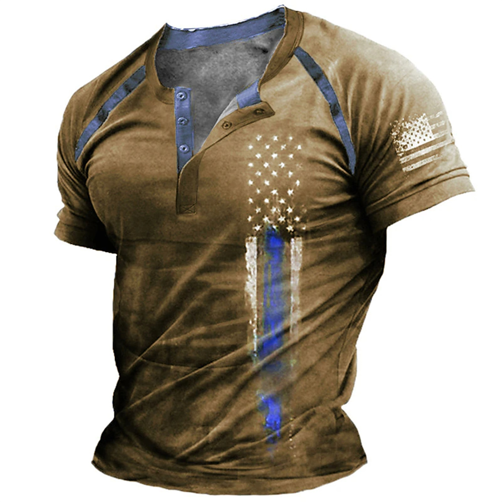 Funny 3D American Flag Print M - đánh giá và giá Summer Clothing Trend
