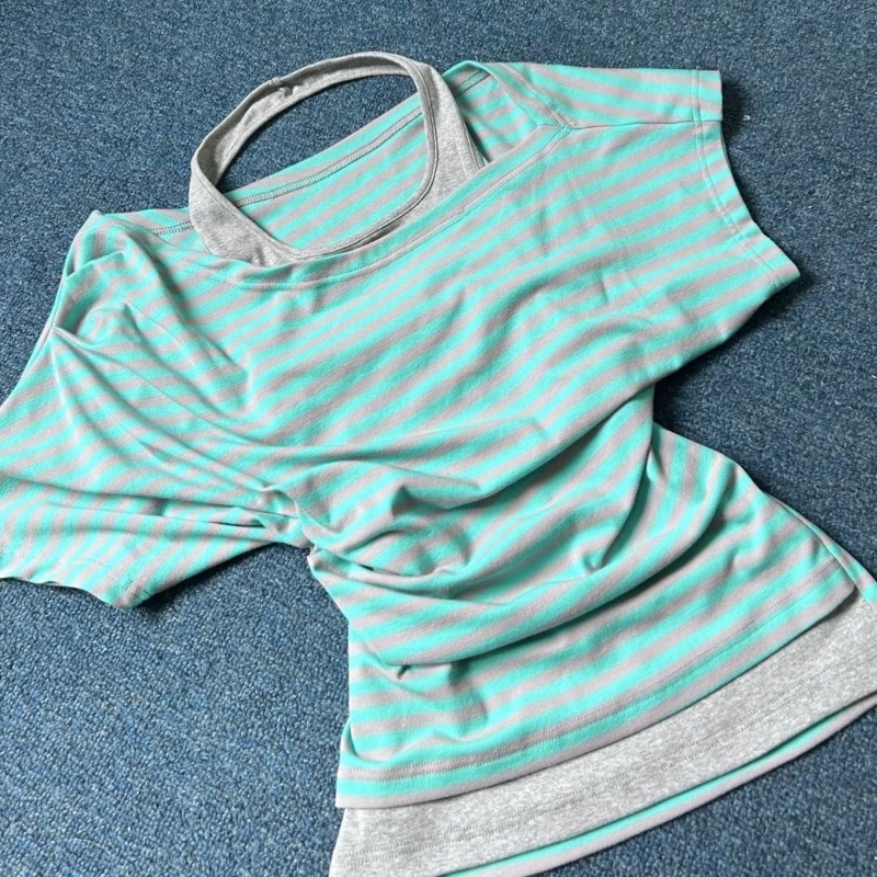 Kimutomo Women T Shirts Stripe - đánh giá và giá Summer Grunge Clothing