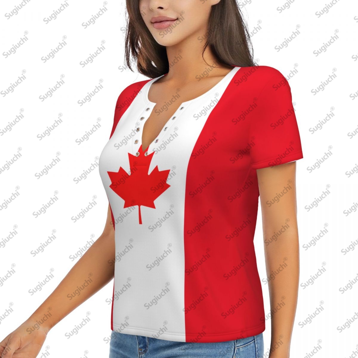 2025 Canada Flag Sexy Deep V N - đánh giá và giá Summer Clothing Women Canada