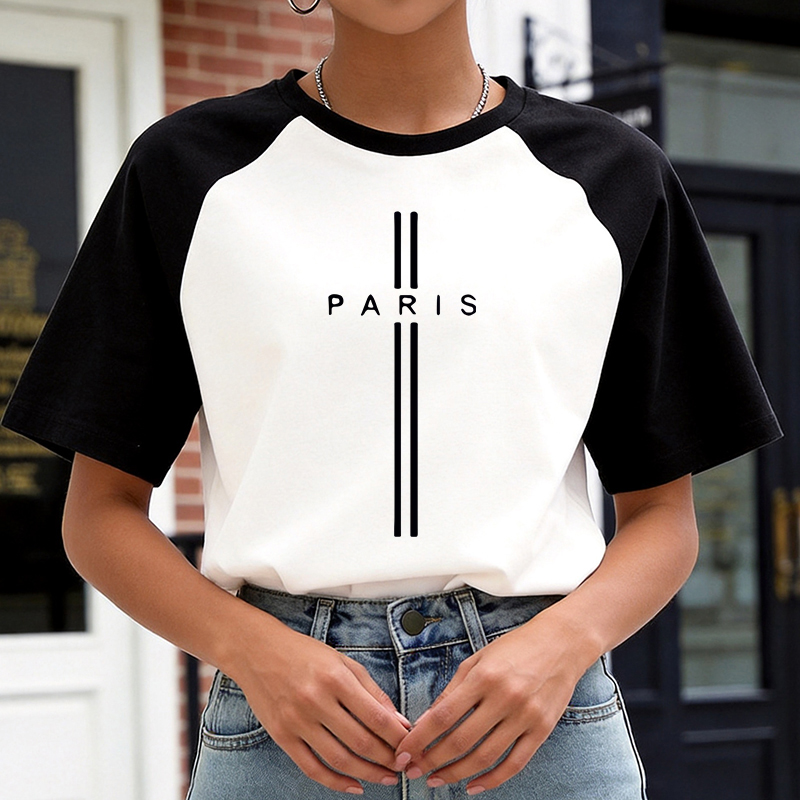 90s Y2k Korean Style Tee Tops  - đánh giá và giá Summer Clothing In Paris