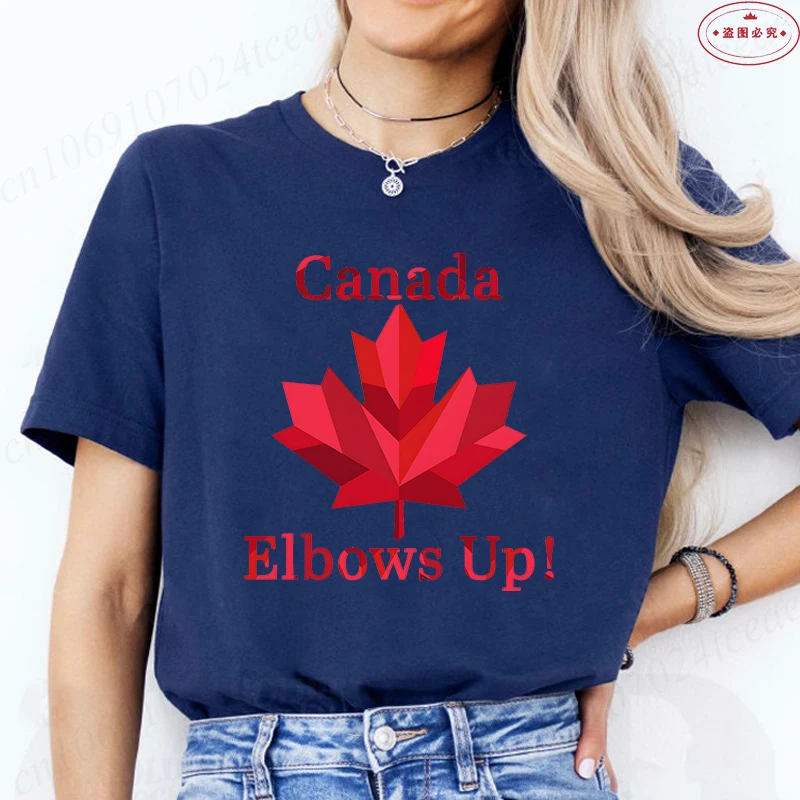 Elbows Up Canada Women T-shirt - đánh giá và giá Summer Clothing Women Canada