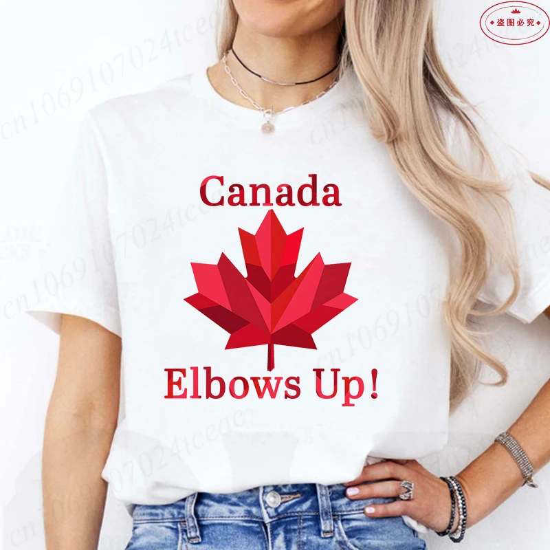 Elbows Up Canada Women T-shirt - đánh giá và giá Summer Clothing Women Canada