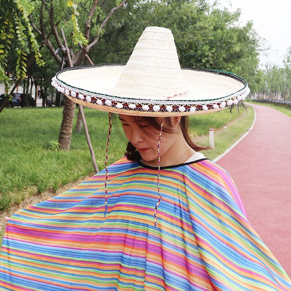 Mexican Style Straw Hats Wide  - đánh giá và giá Sun Hat Wide Brim