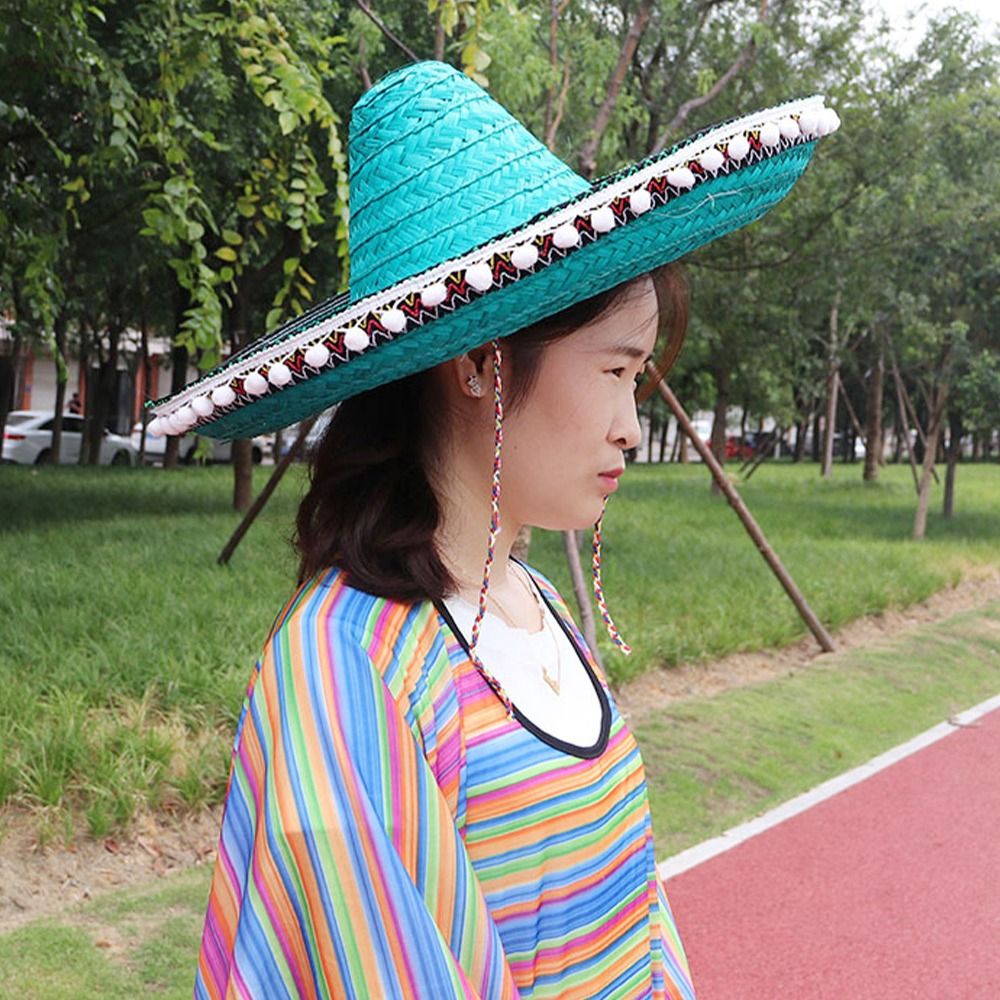 Mexican Style Straw Hats Wide  - đánh giá và giá Sun Hat Wide Brim