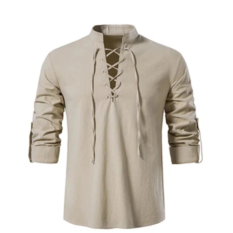2023 New Men's V-neck shirt T- - đánh giá và giá Summer Viking Clothing