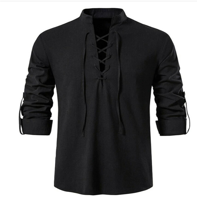 2023 New Men's V-neck shirt T- - đánh giá và giá Summer Viking Clothing