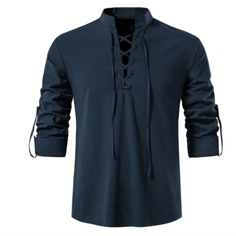2023 New Men's V-neck shirt T- - đánh giá và giá Summer Viking Clothing