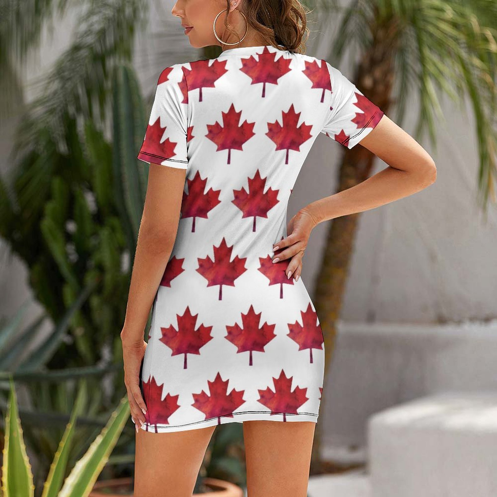 Canada Day Watercolour Maple L - đánh giá và giá Summer Clothing Women Canada
