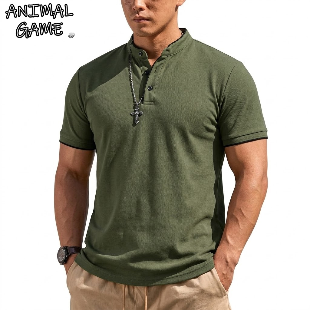 Summer Short Sleeve Henley Shi - đánh giá và giá Summer Clothing For Young Men