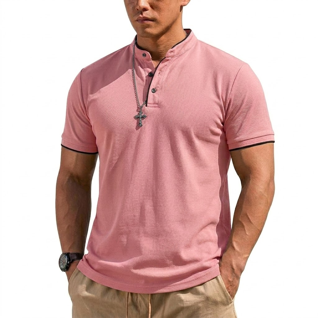Summer Short Sleeve Henley Shi - đánh giá và giá Summer Clothing For Young Men