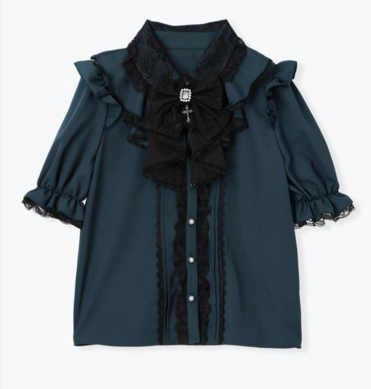 Y2K Lace Ruffle Blouse Women J - đánh giá và giá Summer Grunge Clothing