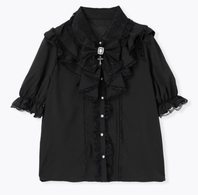 Y2K Lace Ruffle Blouse Women J - đánh giá và giá Summer Grunge Clothing