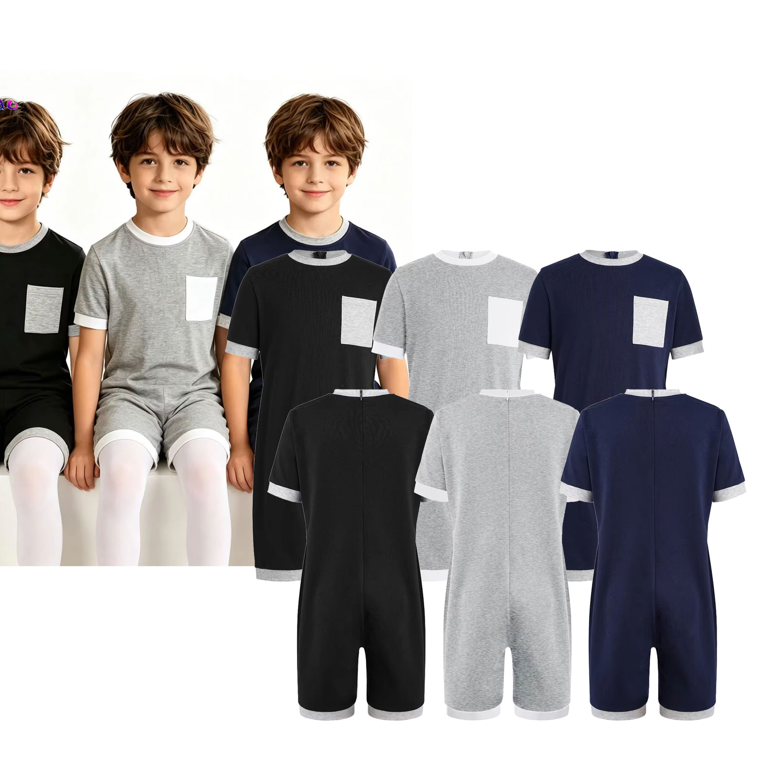 3Pcs Unisex Kids Special Needs - đánh giá và giá Summer Clothing Kids Boys